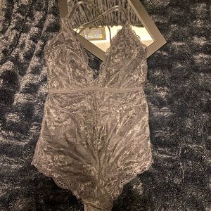 small black lace bodysuit